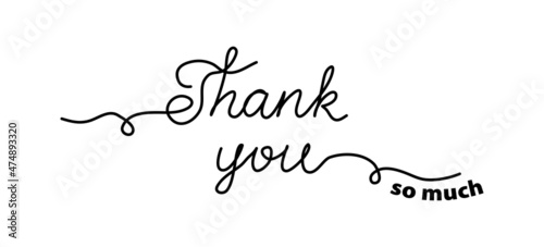 Fotografija Thank you so much grateful writing, phrase, text, lettering, quote