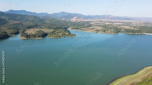 Aerial view of Sopot Reservoir, Lovech Region, Bulgaria photo