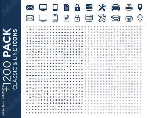 icons & line icons