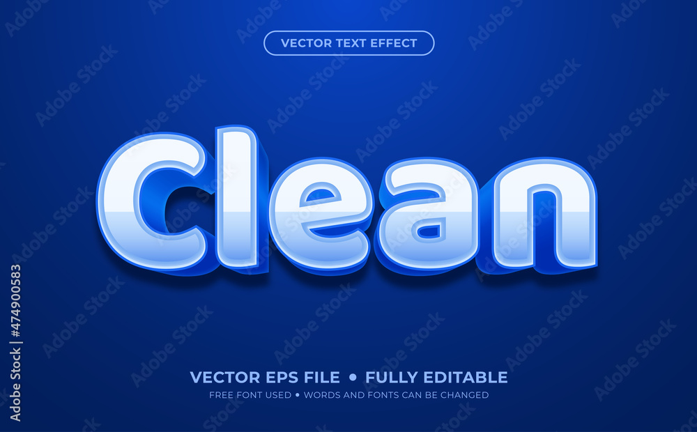 Clean Editable Vector Text Effect
