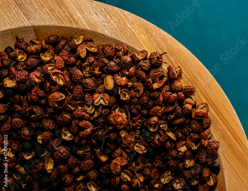 Poivre de Sichuan et mortier pillon