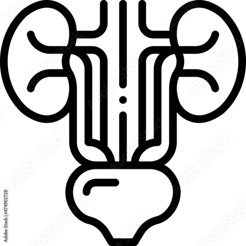 urinary line icon