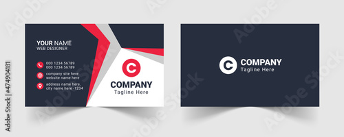 Corporate business card template, Modern business card design template, Clean professional business card template, visiting card, business card template.