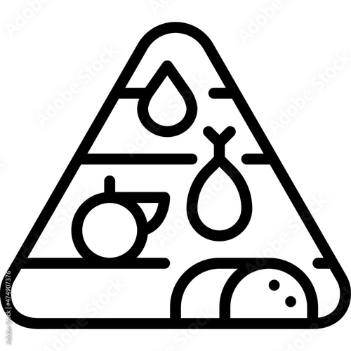 nutrition line icon