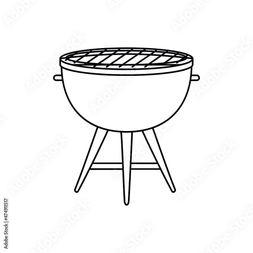 BBQ icon vector set. Grill illustration sign collection. BBQ or logo.