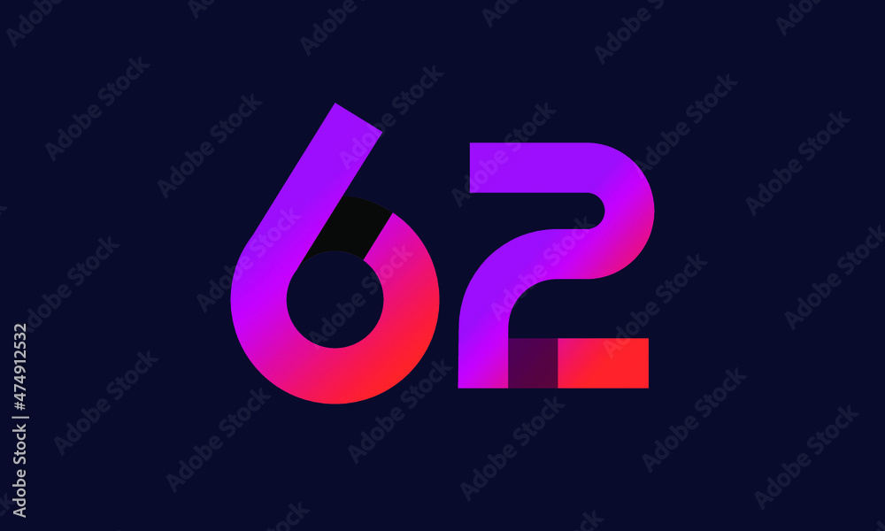62 New Gradient Orange Modern Logo