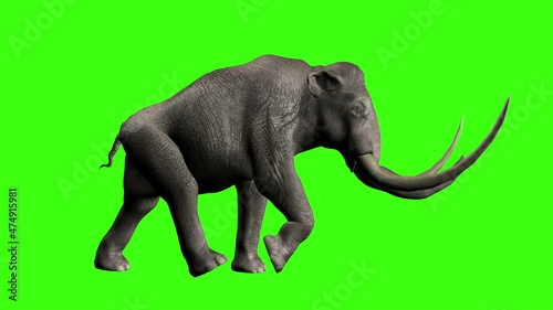 mammoth walks ,animation photo