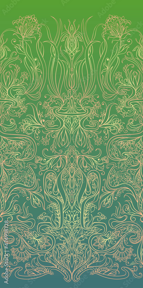 Beautiful pattern with curls in retro style
Beautiful pattern with curls in retro style