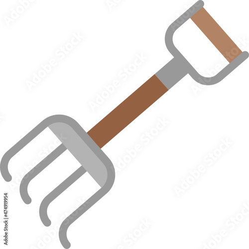 rake flat icon