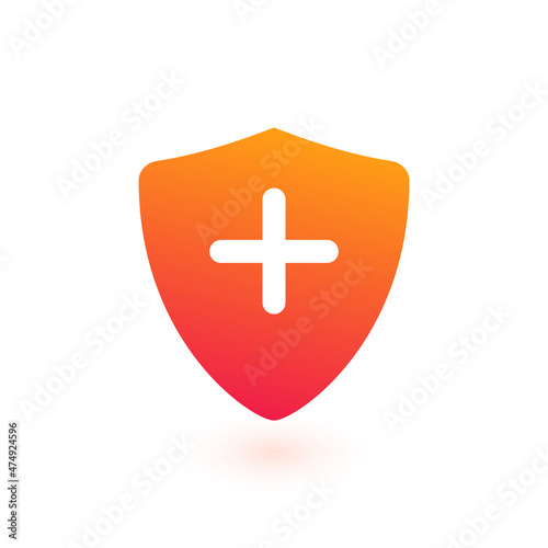Medical shield with cross i...