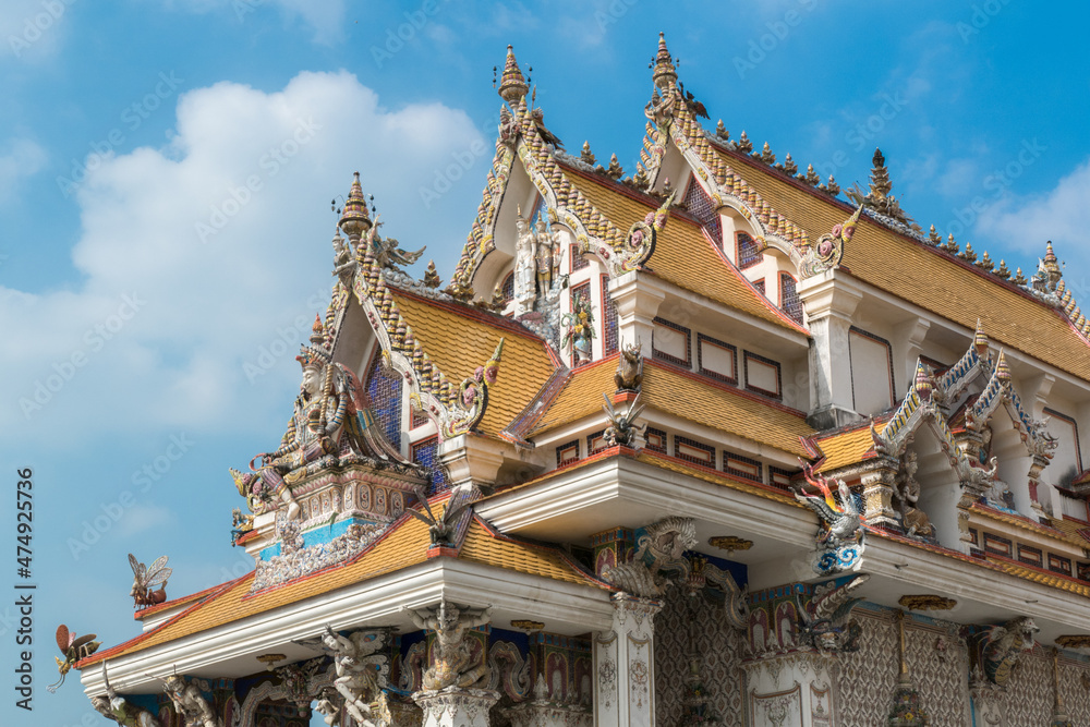 Wat Pariwas is a Thai buddhism temple, new famous temple in Bangkok, Thailand Wat Pariwas is a Thai buddhism temple, new famous temple in Bangkok, Thailand