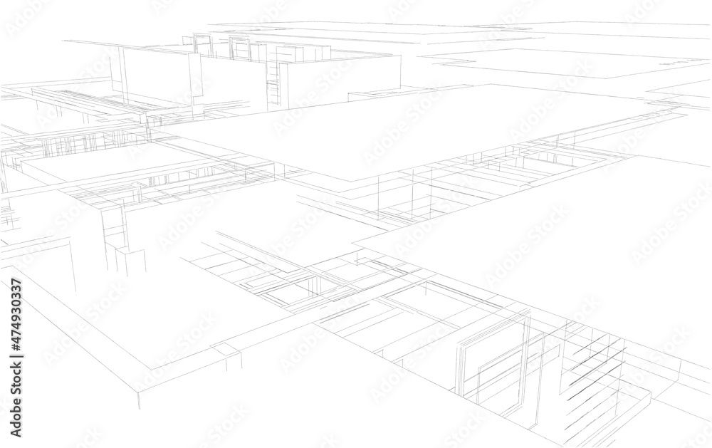 architectural sketch of a house architectural sketch of a house