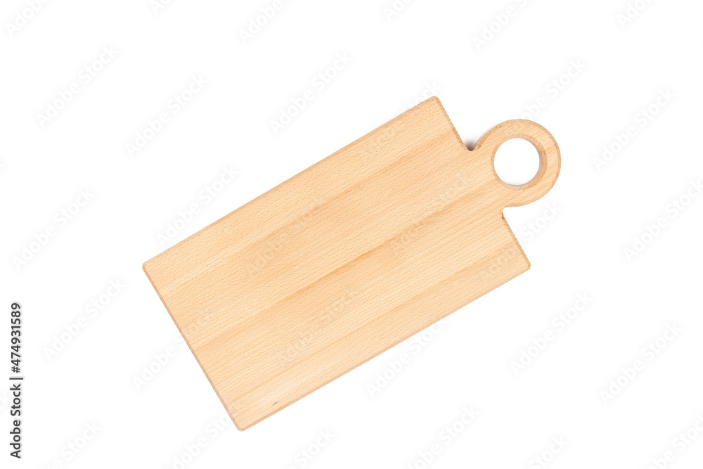 Wooden Cutting board isolated above white background Wooden Cutting board isolated above white background