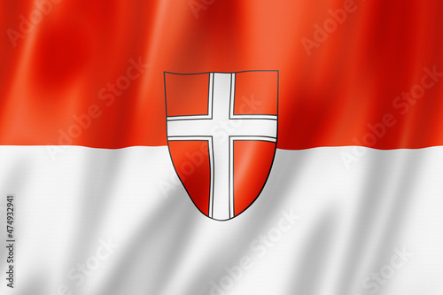 Photography Vienna Land flag, Austria
