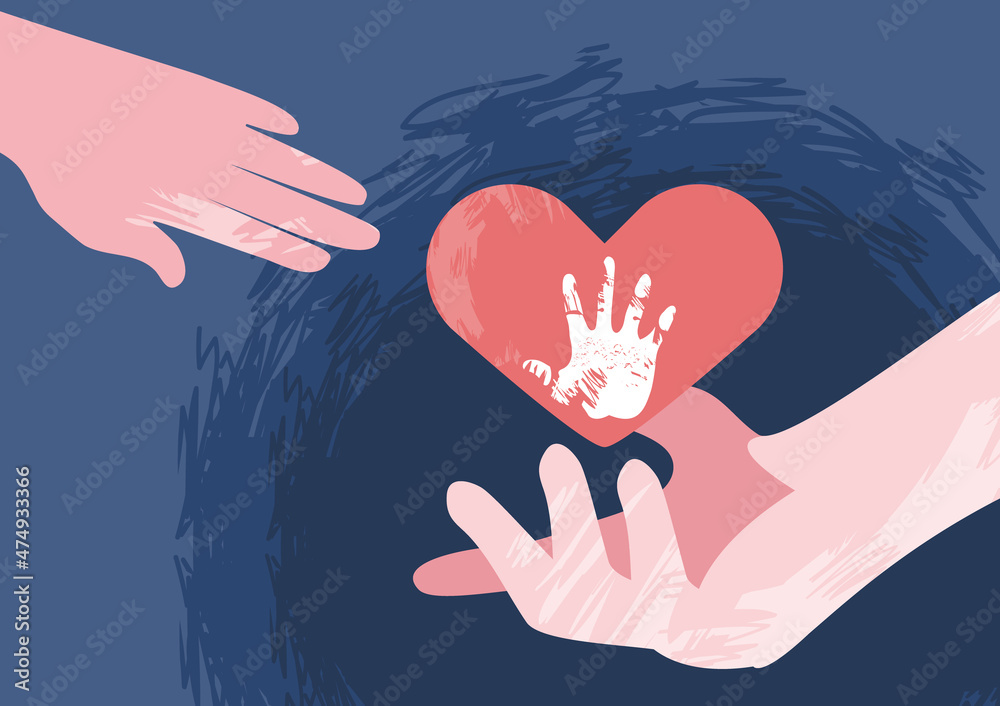 Obraz premium human rights love