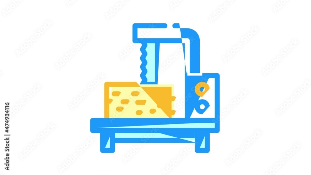 joinery courses animated color icon joinery courses sign. isolated on white background