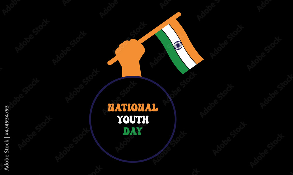 National Youth Day Vector Illustration. Stock Vector | Adobe Stock