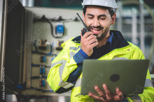 engineering worker manage w...