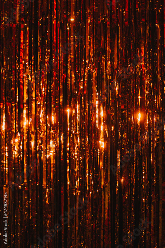 gold, orange and red glitter party background