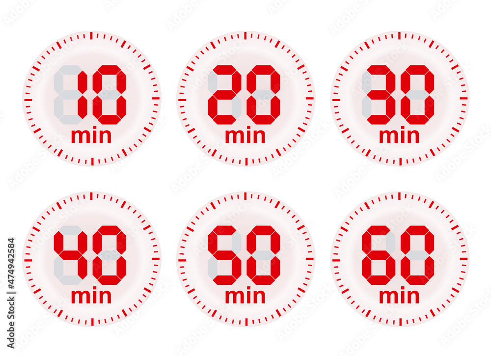Timer icon set. vector illustration Timer icon set. vector illustration
