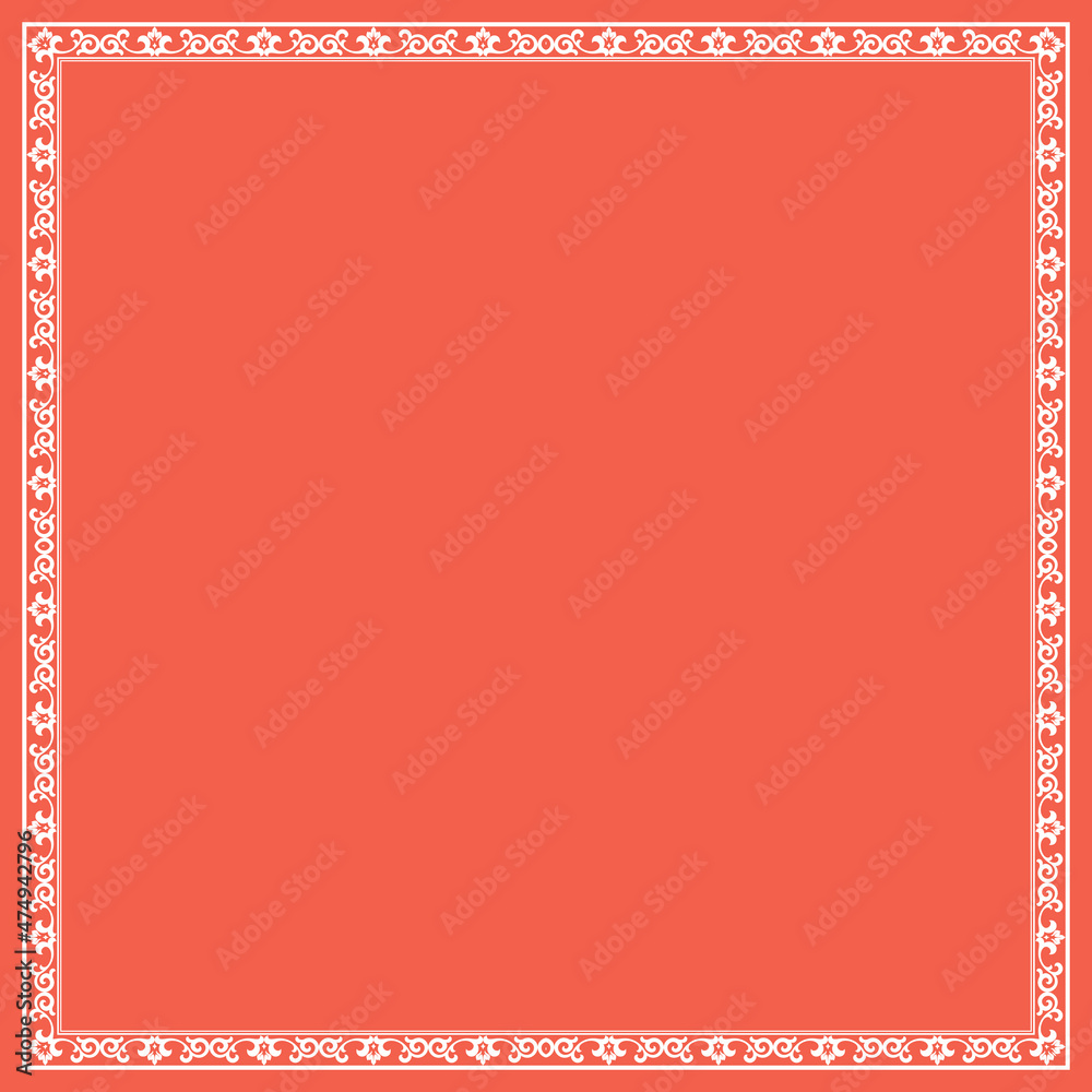 Decorative frame Elegant vector element for design in Eastern style, place for text. Floral pink and white border. Lace illustration for invitations and greeting cards Decorative frame Elegant vector element for design in Eastern style, place for text. Floral pink and white border. Lace illustration for invitations and greeting cards