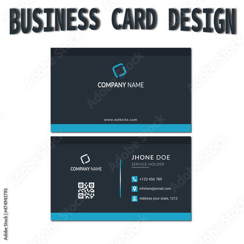 business card template, Print, business card design