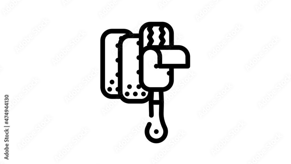 replacement layer of callus remover animated line icon replacement layer of callus remover sign. isolated on white background replacement layer of callus remover animated line icon replacement layer of callus remover sign. isolated on white background