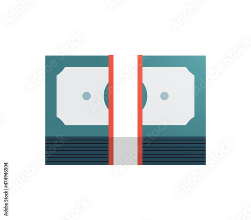Money and finance flat vector illustration.