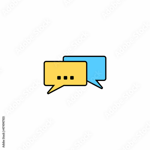 Bubble Chat Colorful Symbol