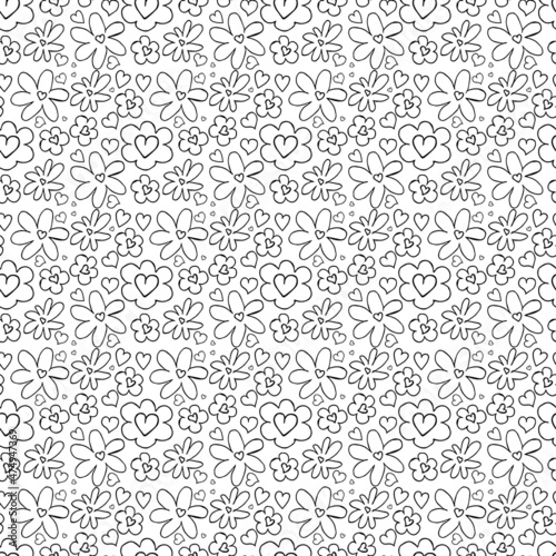 seamless floral background. pattern with flowers