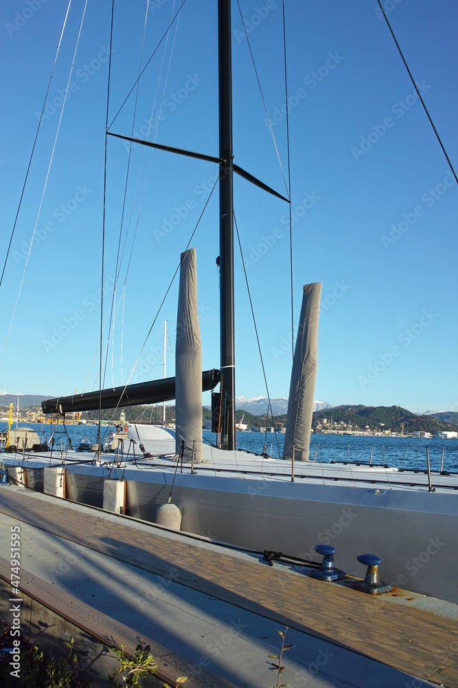 Obraz premium sailing yacht with a lenght of 27 meters one of the most cutting-edge racing yacht