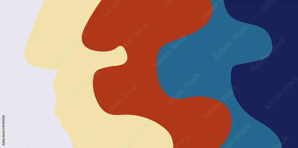 Abstract background. Diagonal curves abstract wallpaper background illustration.