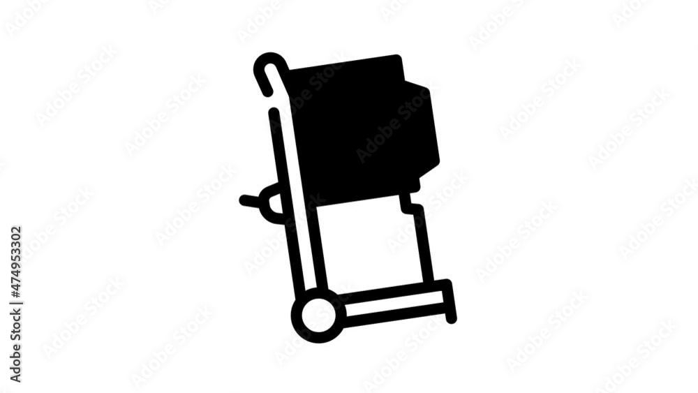 delivery and installation of equipment animated line icon delivery and installation of equipment sign. isolated on white background delivery and installation of equipment animated line icon delivery and installation of equipment sign. isolated on white background