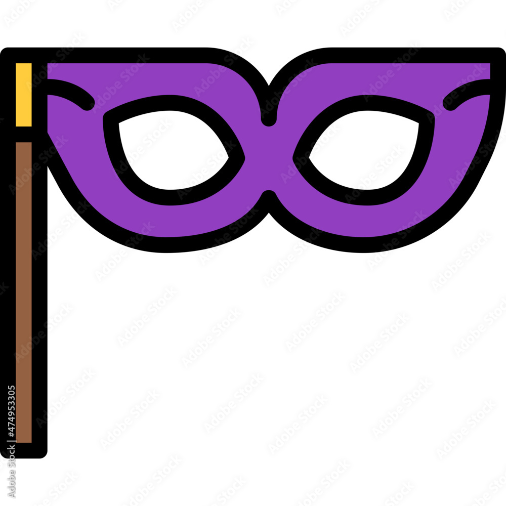 masquerade filled outline icon masquerade filled outline icon