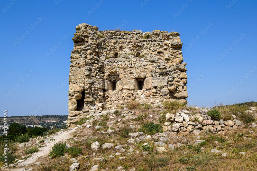 A preserved fragment of an old stone fortress