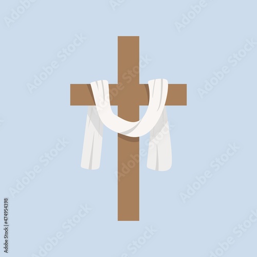 Crucifix or Cross in the Sky He is Risen Resurrection of Christ  Easter