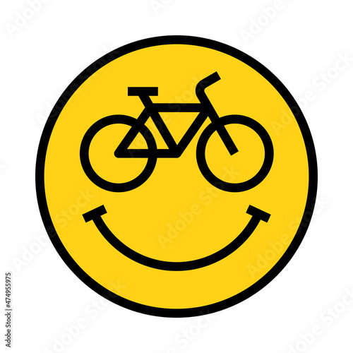 Bike Smiley Icon