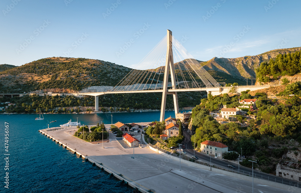 Beautiful bridge in Dubrovnik, Croatia.