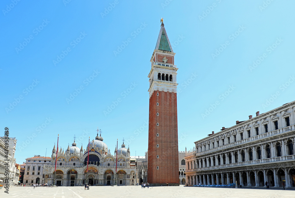 Naklejka premium Venice and the famouse square of Saint Mark