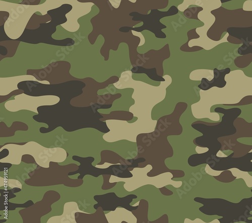 Modern vector camouflage, light pattern, military uniform, seamless background for printing clothes, fabric. EPS