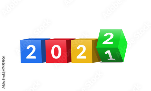 cube color   flipping, change from 2021 to 2022.