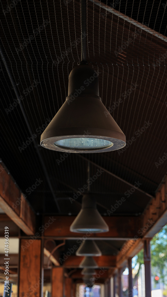 Obraz premium Covered Walkway Light Fixtures