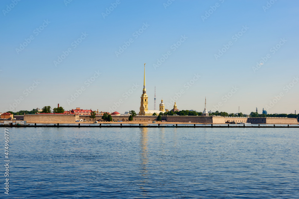 View of Zayachy island in Saint Petersburg View of Zayachy island in Saint Petersburg