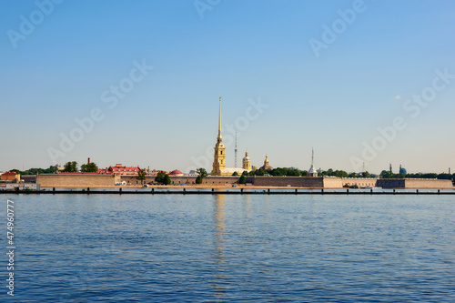 View of Zayachy island in Saint Petersburg