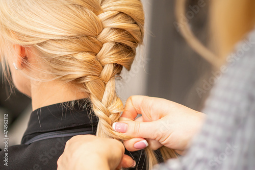 Obraz na plátně Braiding braid