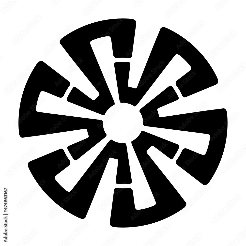 Abstract circular ornament. Isolated ethnic symbol. Rosette of geometric elements. Tribal ethnic motif. Stencil tattoo and prints. Round vector pattern. Decorative design element. Abstract circular ornament. Isolated ethnic symbol. Rosette of geometric elements. Tribal ethnic motif. Stencil tattoo and prints. Round vector pattern. Decorative design element.