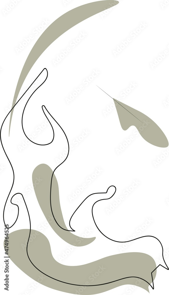 Obraz premium Mobile.,vector, illustration, icon, design, sign, silhouette, love, symbol, logo, line, woman, art, animal, hand, drawing, tattoo, water, heart, people, black, beauty, nature, fashion, cat, element
