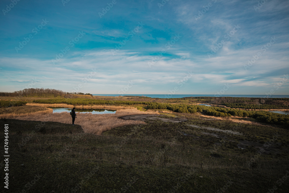 Fototapeta premium landscape with sky and clouds