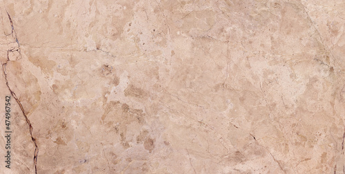 Polished ivory marble. Real natural brown marble stone texture and surface background