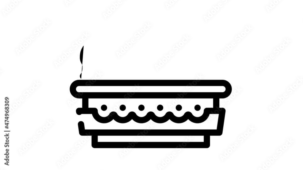 gas smell animated line icon gas smell sign. isolated on white background gas smell animated line icon gas smell sign. isolated on white background